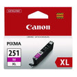 CANON CANON  (CLI-251XL) ChromaLife100+ High-Yield Ink, 680 Page-Yield, Magenta - 6450B001