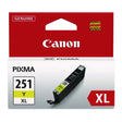 CANON CANON  (CLI-251XL) ChromaLife100+ High-Yield Ink, 695 Page-Yield, Yellow - 6451B001