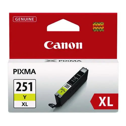 CANON CANON  (CLI-251XL) ChromaLife100+ High-Yield Ink, 695 Page-Yield, Yellow - 6451B001