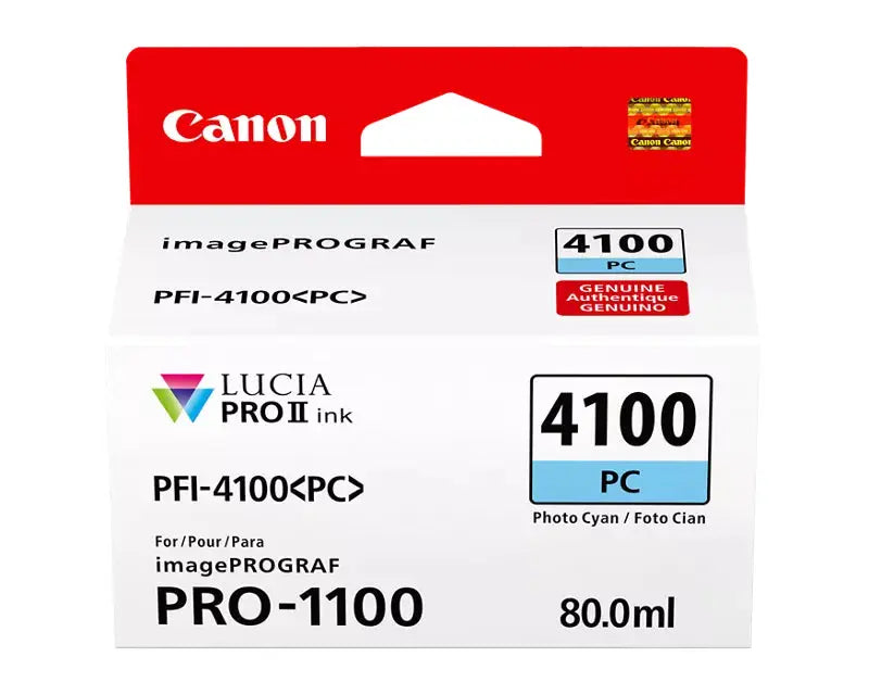 CANON Canon LUCIA PRO II PFI-4100 Photo Cyan Ink Tank - 6781C002