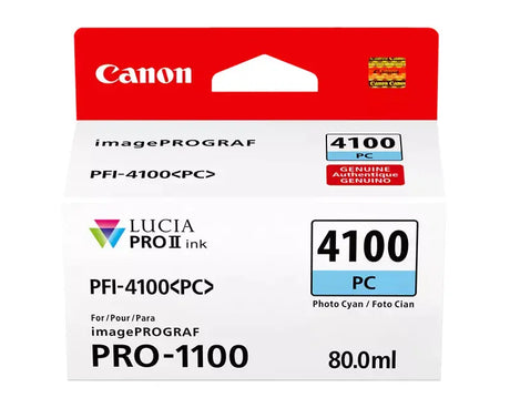 CANON Canon LUCIA PRO II PFI-4100 Photo Cyan Ink Tank - 6781C002
