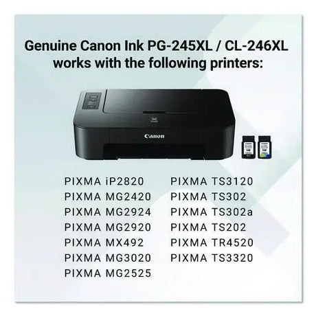 CANON CANON  (PG-245XL/CL-246XL) High-Yield Ink, Black/Color - 8278B023