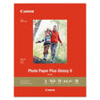 CANON CANON Photo Paper Plus Glossy II, 10.6 mil, 8.5 x 11, Glossy White, 20/Pack - 1432C003