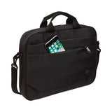 CASE LOGIC CASE LOGIC Advantage Laptop Attache, Fits Devices Up to 14", Polyester, 14.6 x 2.8 x 13, Black - 3203986