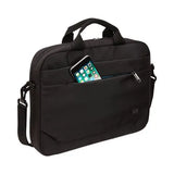 CASE LOGIC CASE LOGIC Advantage Laptop Attache, Fits Devices Up to 15.6", Polyester, 16.1 x 2.8 x 13.8, Black - 3203988