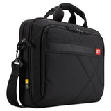 CASE LOGIC CASE LOGIC Diamond Briefcase, Fits Devices Up to 15.6", Polyester, 16.1 x 3.1 x 11.4, Black - 3201433