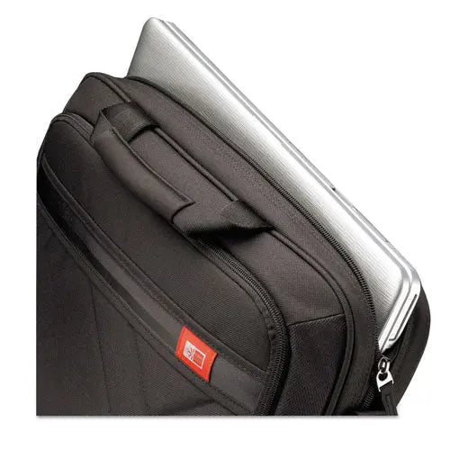 CASE LOGIC CASE LOGIC Diamond Laptop Briefcase,  Fits Devices Up to 17", Nylon, 17.3 x 3.2 x 12.5, Black - 3201434