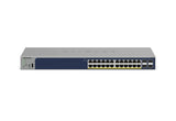 NETGEAR GS728TPP Managed L2/L3/L4 Gigabit Ethernet (10/100/1000) Power over Ethernet (PoE) 1U Grey - GS728TPP-300NAS