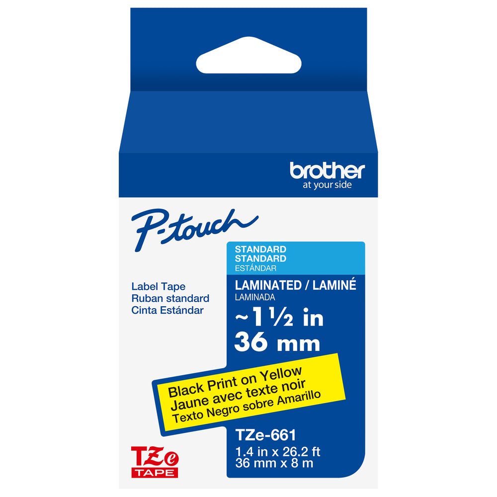 Brother TZE661G label-making tape Black on yellow TZe - TZE661G BROTHER