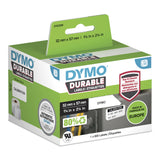 DYMO Original LabelWriter Durable Labels | 57mm x 32mm | White Poly | 800 Self-Adhesive Labels | High-Performance | For LabelWriter Label Makers - 1933084