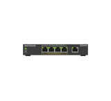 NETGEAR GS305P Unmanaged Gigabit Ethernet (10/100/1000) Power over Ethernet (PoE) Desktop/Wall-Mounting Black - GS305P-300NAS
