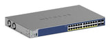 NETGEAR 28-Port PoE Gigabit/10G Stackable Smart Switch (GS728TXP) - GS728TXP-300NAS