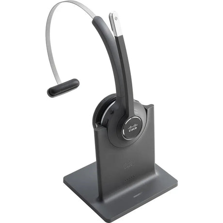 CISCO Cisco 561 Headset - Mono - Wireless - DECT 6.0 - 300 ft48 kHz - Over-the-head - Monaural - Supra-aural - Uni-directional, Electret, Condenser Microphone - Black - CP-HS-WL-561-S-US=