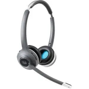 CISCO Cisco 562 Headset - Stereo - Wireless - DECT 6.0 - 300 ft48 kHz - Over-the-head - Binaural - Supra-aural - Uni-directional, Electret, Condenser Microphone - Black - CP-HS-WL-562-S-US=