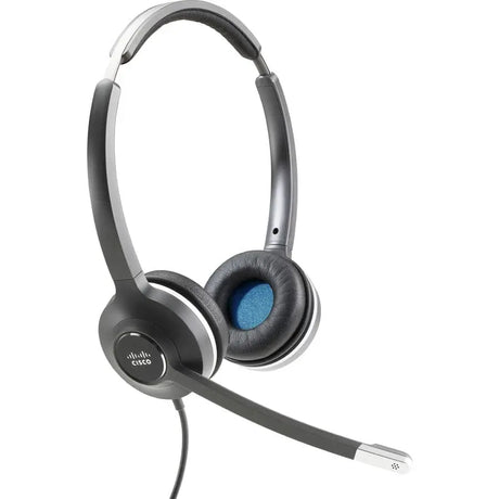 CISCO Cisco Headset 532 (Wired Dual with USB Headset Adapter) - Stereo - USB - Wired - 90 Ohm - 50 Hz - 18 kHz - Over-the-head - Binaural - Supra-aural - Electret, Condenser, Uni-directional Microphone - No...  - CP-HS-W-532-USBA=