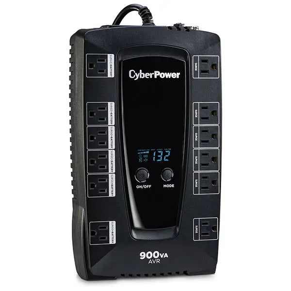 CYBERPOWER CyberPower AVRG900LCD uninterruptible power supply (UPS) Line-Interactive 0.9 kVA 480 W 12 AC outlet(s) - AVRG900LCD