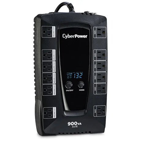 CYBERPOWER CyberPower AVRG900LCD uninterruptible power supply (UPS) Line-Interactive 0.9 kVA 480 W 12 AC outlet(s) - AVRG900LCD