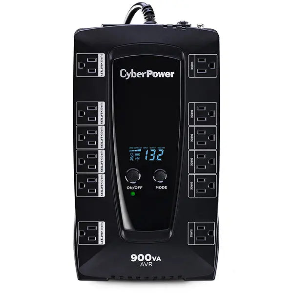 CYBERPOWER CyberPower AVRG900LCD uninterruptible power supply (UPS) Line-Interactive 0.9 kVA 480 W 12 AC outlet(s) - AVRG900LCD