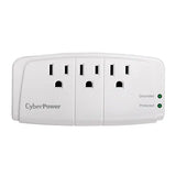 CYBERPOWER CyberPower CSB300W surge protector White 3 AC outlet(s) 125 V - CSB300W