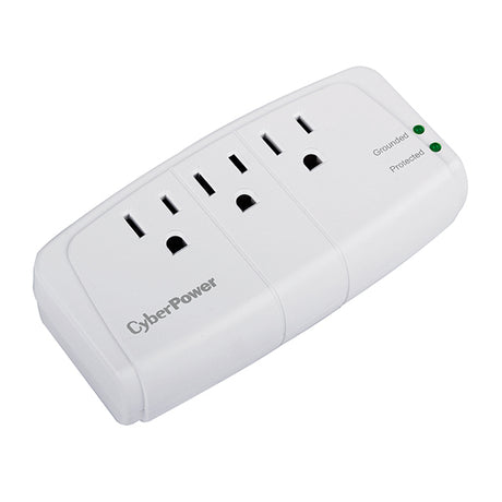 CYBERPOWER CyberPower CSB300W surge protector White 3 AC outlet(s) 125 V - CSB300W