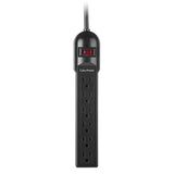 CYBERPOWER CyberPower CSB604 surge protector Black 6 AC outlet(s) 125 V 1.219 m - CSB604