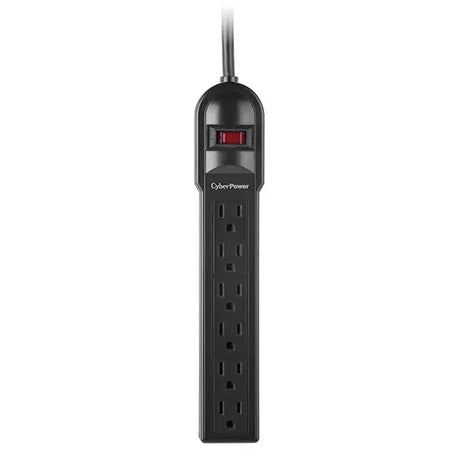 CYBERPOWER CyberPower CSB606 surge protector Black 6 AC outlet(s) 125 V 1.829 m - CSB606