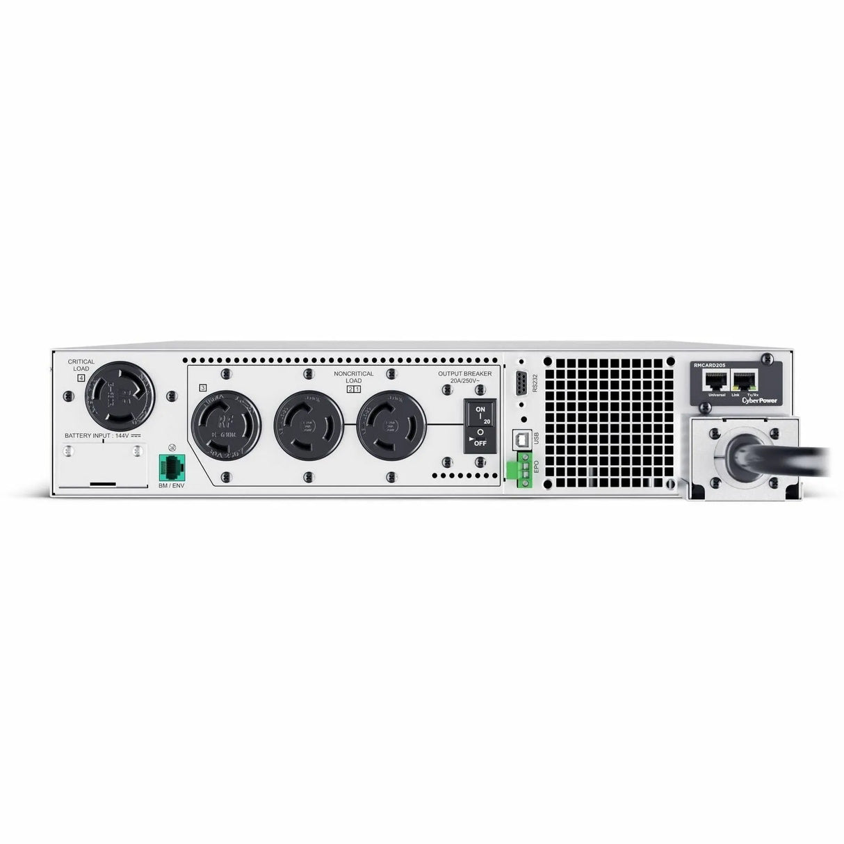 CYBERPOWER CyberPower OL6KRTHD Smart App Online UPS Systems - 6000VA/6000W, 200 - 240 VAC, Hardwire Terminal (NEMA L6-30P power cord included), 2U, Rack / Tower, Sine Wave, 4 Outlets, LCD, PowerPanel&reg; Busine...  - OL6KRTHD