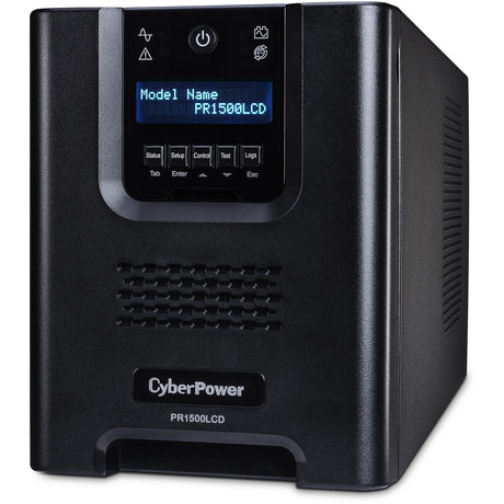 CYBERPOWER CyberPower PR1500LCDN Smart App Sinewave UPS Systems - 1500VA/1500W, 120 VAC, NEMA 5-15P, Mini-Tower, Sine Wave, 8 Outlets, LCD, PowerPanel&reg; Business, $375000 CEG, 3YR Warranty - PR1500LCDN