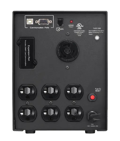 CYBERPOWER CyberPower PR2200LCDSL uninterruptible power supply (UPS) Line-Interactive 2.07 kVA 1980 W 7 AC outlet(s) - PR2200LCDSL