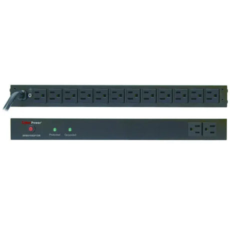 CYBERPOWER CyberPower RKBS15S2F12R surge protector Black 14 AC outlet(s) 120 V 4.57 m - RKBS15S2F12R