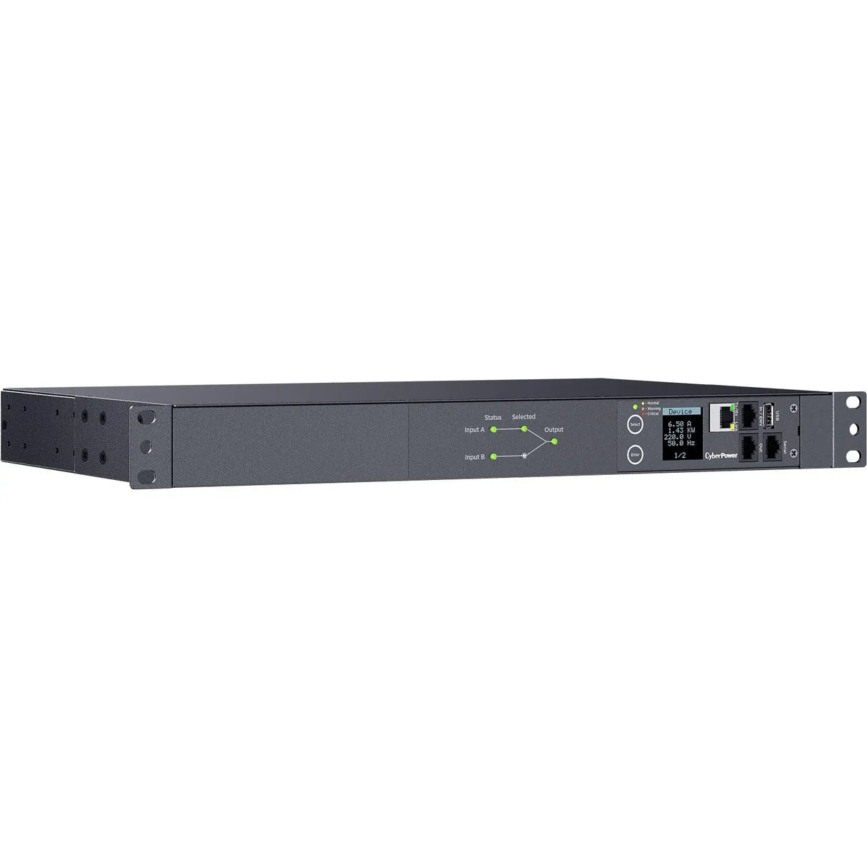 CYBERPOWER CyberPower Switched ATS PDU PDU44004 12-Outlets PDU - Switched - IEC 60320 C14 - 12 x IEC 60320 C13 - 230 V AC - Network (RJ-45) - 1U - Horizontal - Rack-mountable