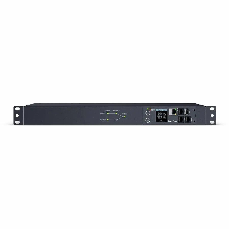 CYBERPOWER CyberPower Switched ATS PDU PDU44004 12-Outlets PDU - Switched - IEC 60320 C14 - 12 x IEC 60320 C13 - 230 V AC - Network (RJ-45) - 1U - Horizontal - Rack-mountable