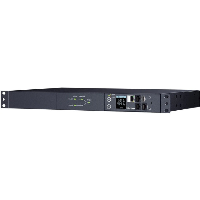 CYBERPOWER CyberPower Switched ATS PDU PDU44004 12-Outlets PDU - Switched - IEC 60320 C14 - 12 x IEC 60320 C13 - 230 V AC - Network (RJ-45) - 1U - Horizontal - Rack-mountable