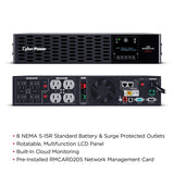 CYBERPOWER UPS CyberPower Smart App Sinewave uninterruptible power supply (UPS) Line-Interactive 1.5 kVA 1500 W 8 AC outlet(s) - PR1500RTXL2UCN