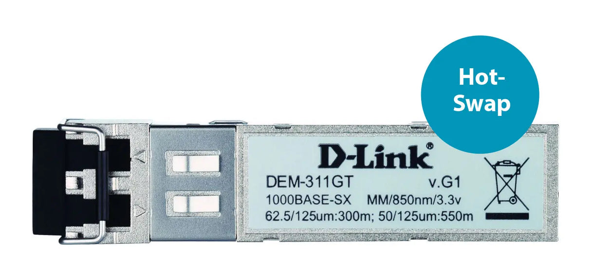 D-LINK D-Link 1-port Mini-GBIC SFP to 1000BaseSX, 550m for all - DEM-311GT