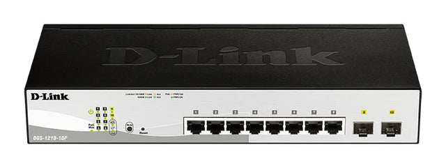 D-LINK D-Link 10-Port Gigabit Smart Managed Switch including 2x SFP ports - DGS-1210-10P