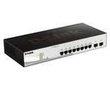 D-LINK D-Link 10-Port Gigabit Smart Managed Switch with 2 SFP ports - DGS-1210-10