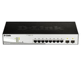 D-LINK D-Link 10-Port Gigabit Smart Managed Switch with 2 SFP ports - DGS-1210-10