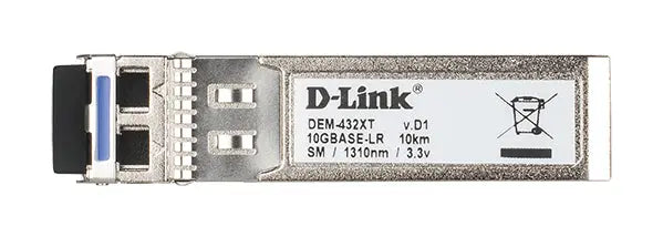 D-LINK D-Link 10GBase-LR SFP+ Transceiver, 10km - DEM-432XT