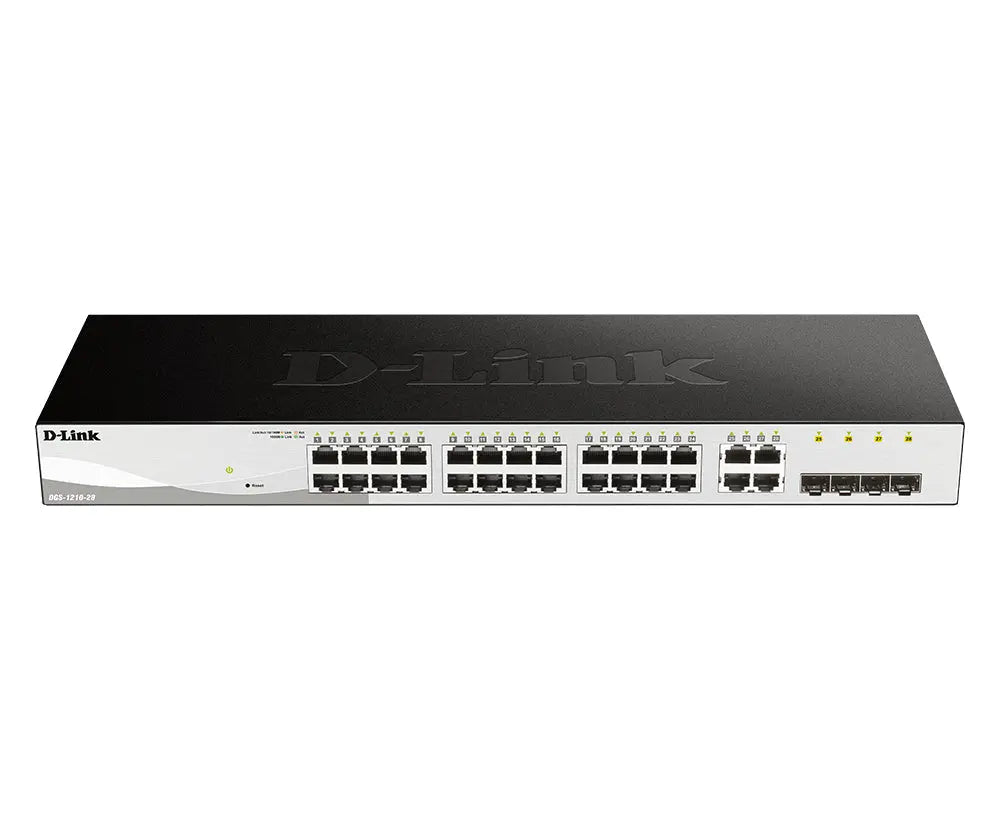 D-LINK D-Link 28-Port Gigabit Smart Managed Switch including 4 Combo Ports - DGS-1210-28