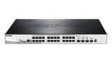D-LINK D-Link 28-Port Gigabit Stackable POE Smart Managed Switch including 4 x 10G SFP+ - DGS-1510-28XMP