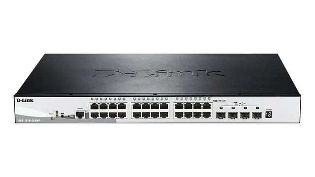 D-LINK D-Link 28-Port Gigabit Stackable POE Smart Managed Switch including 4 x 10G SFP+ - DGS-1510-28XMP