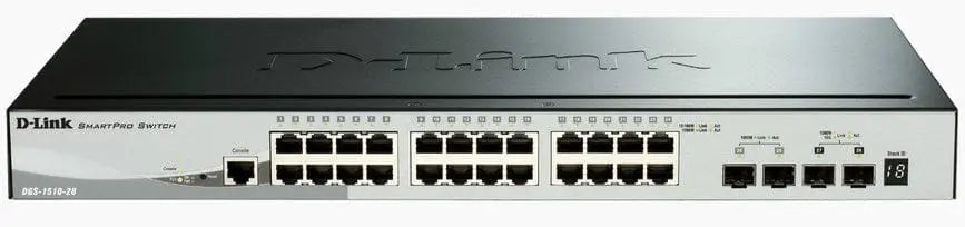 D-LINK D-Link 28-Port Gigabit Stackable Smart Managed Switch including 4 x 10G SFP+ - DGS-1510-28X