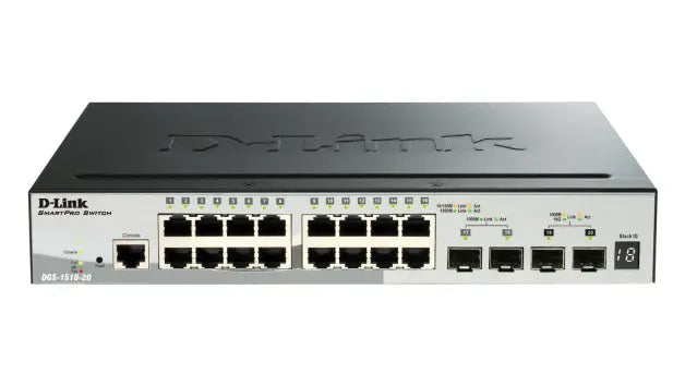 D-LINK D-Link 52-Port Gigabit Stackable POE Smart Managed Switch including 4 x 10G SFP+ - DGS-1510-52XMP