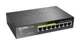 D-LINK D-Link DGS-1008P network switch Unmanaged Gigabit Ethernet (10/100/1000) Power over Ethernet (PoE) Black - DGS-1008P