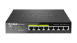 D-LINK D-Link DGS-1008P network switch Unmanaged Gigabit Ethernet (10/100/1000) Power over Ethernet (PoE) Black - DGS-1008P