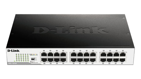 D-LINK D-Link DGS-1024D network switch Unmanaged Gigabit Ethernet (10/100/1000) 1U Black, Silver - DGS-1024D