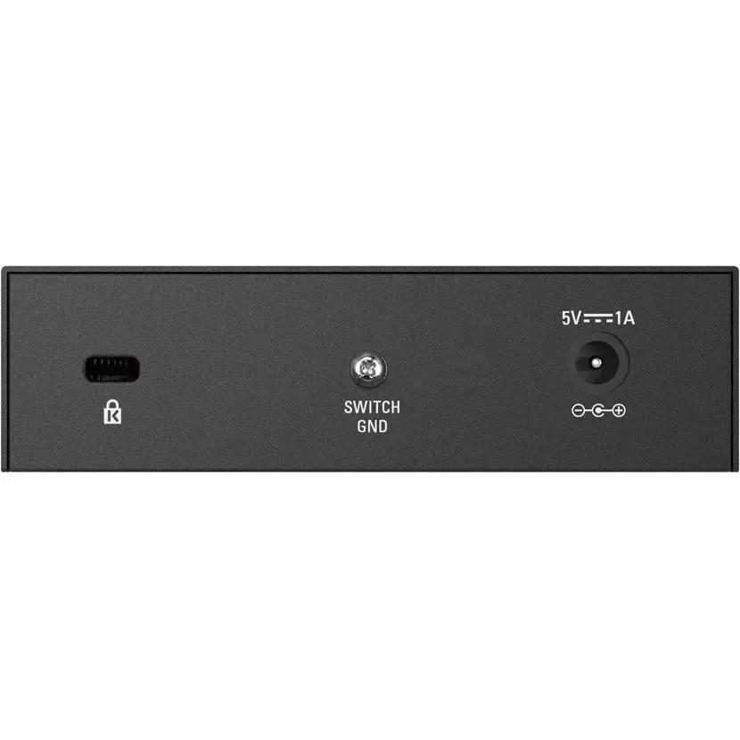 D-LINK D-Link DGS-105 5 Port Gigabit Unmanaged Metal Desktop Switch - 5 Port Gigabit Unmanaged Metal Desktop Switch - DGS-105