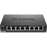 D-LINK D-Link DGS-108 8 Port Gigabit Unmanaged Metal Desktop Switch - 8 Port Gigabit Unmanaged Metal Desktop Switch - DGS-108