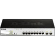 D-LINK D-Link DGS-1210-10MP Ethernet Switch - 8 Ports - Manageable - Gigabit Ethernet - 1000Base-T, 1000Base-X - 3 Layer Supported - Modular - 2 SFP Slots - Power Supply - Twisted Pair, Optical Fiber - Lifet - DGS-1210-10MP